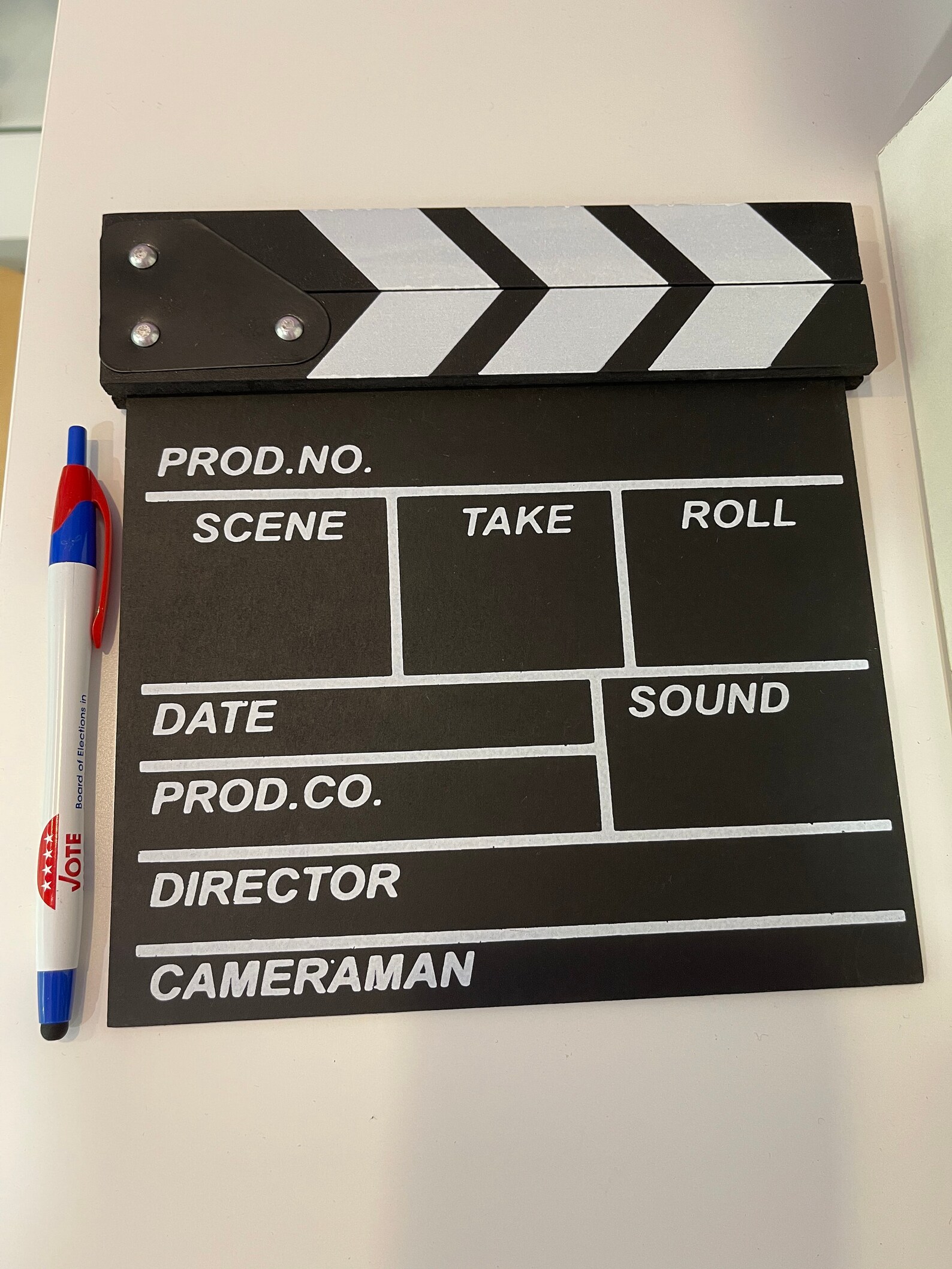 Wood Director Video Scene Clapperboard Etsy