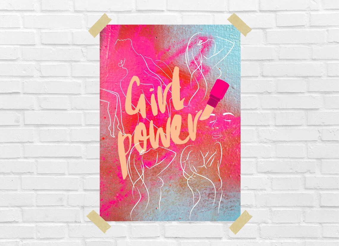 Girl Power poster instant download. Etsy