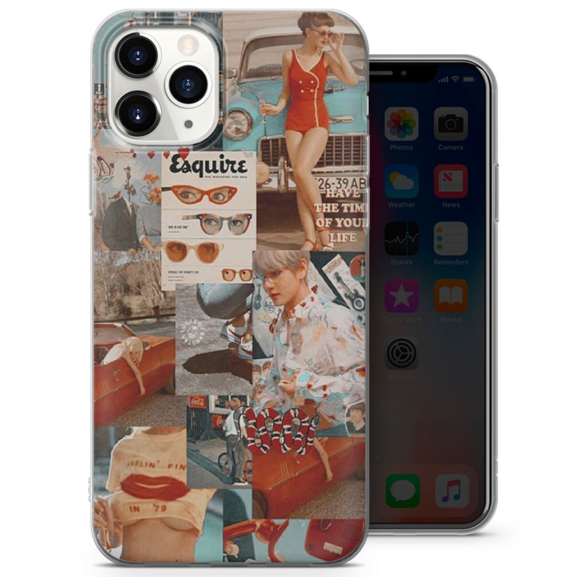 Aesthetic Collage Phone Case Vintage Art Cover for Iphone 14 Etsy