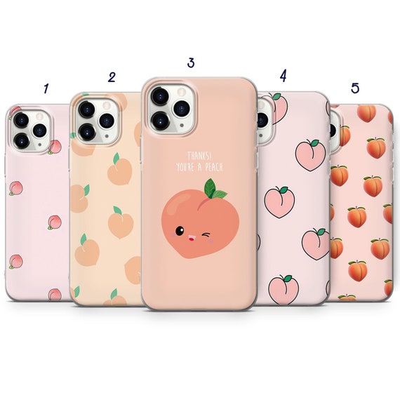 Peach Phone Case Aesthetic Art Cover for iPhone 14 Pro 13 