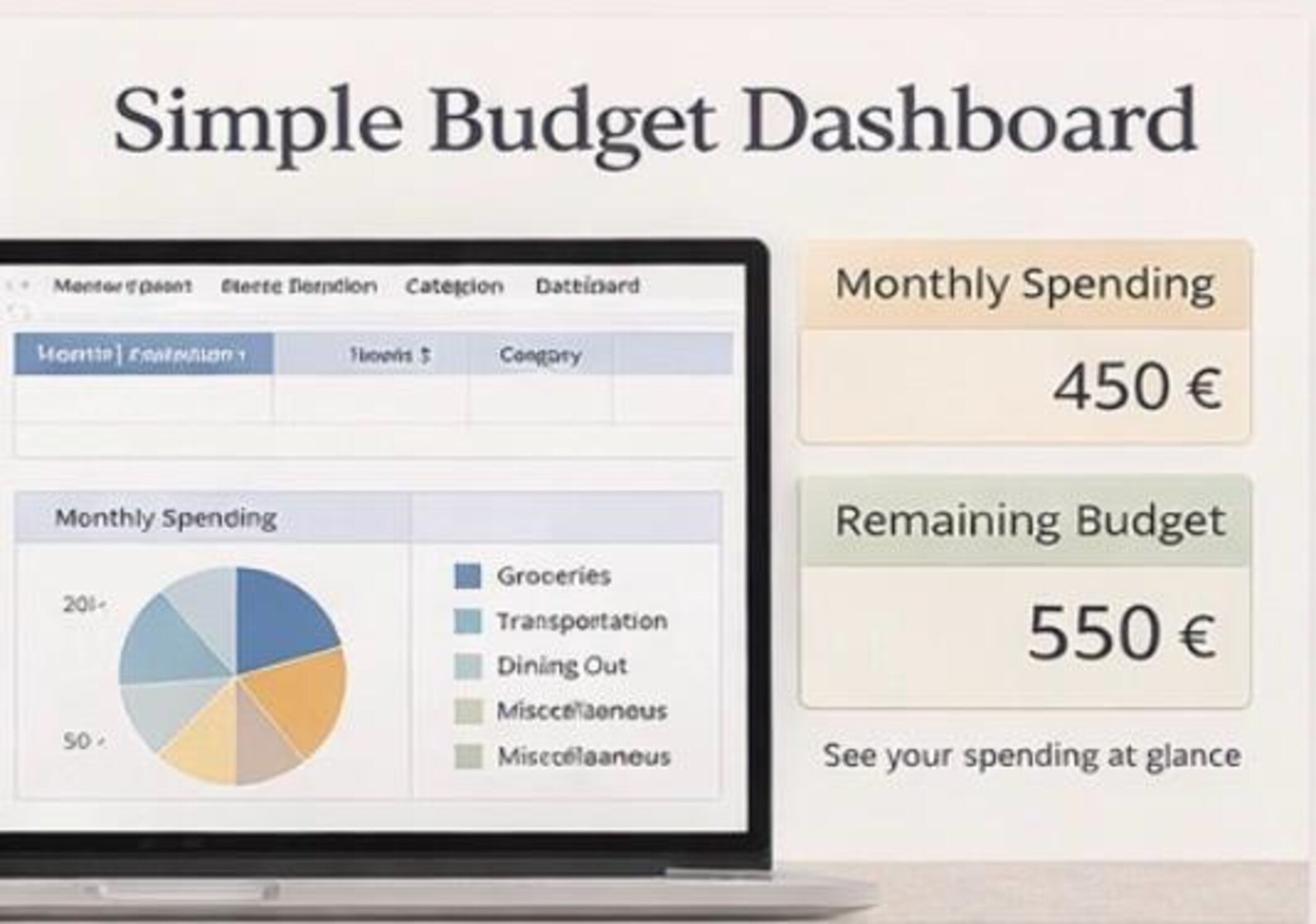 Study Abroad Budget Template Excel & Google Sheets (digital Download