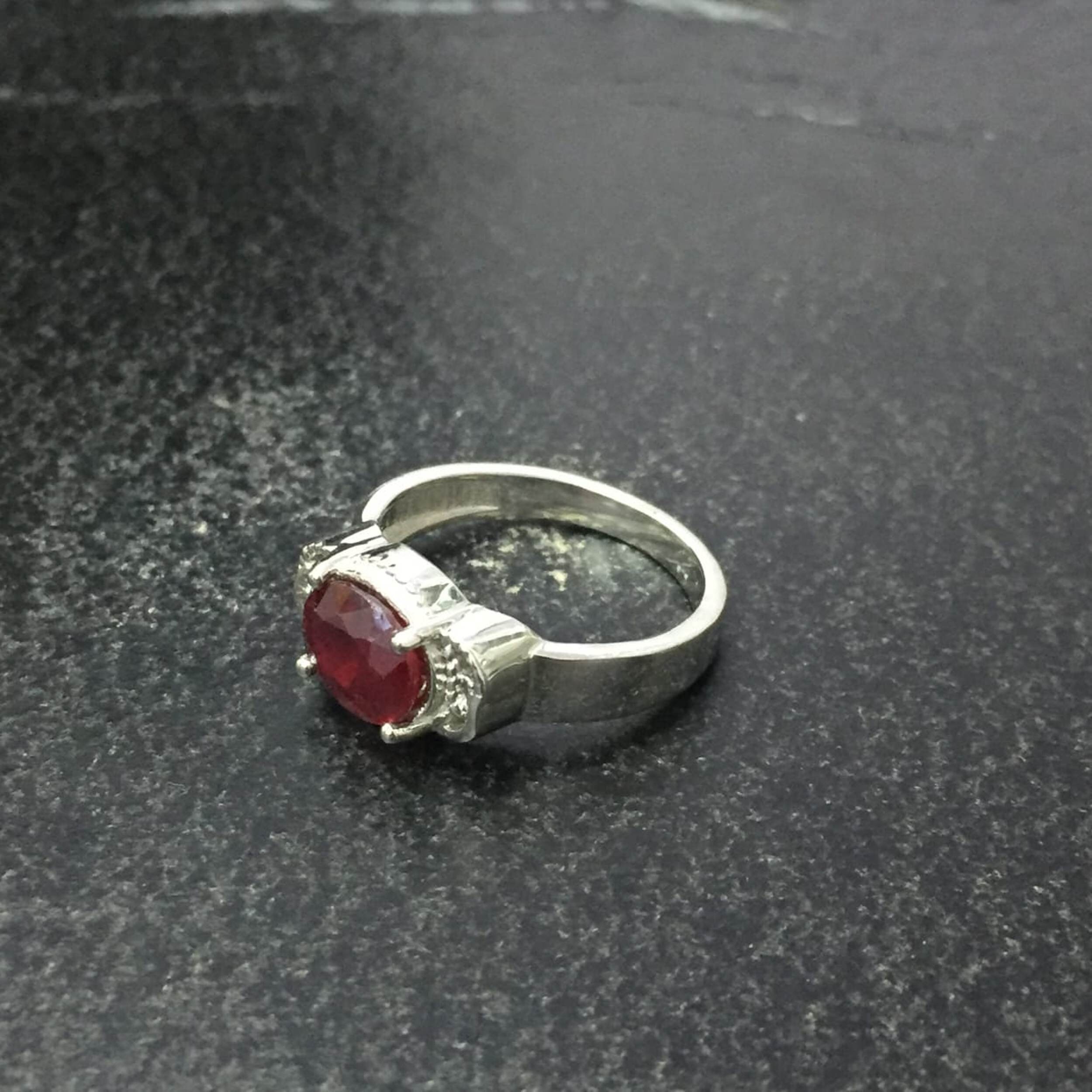 Ruby Ring Vintage Ring 925 Sterling Siver Handmade Ring | Etsy