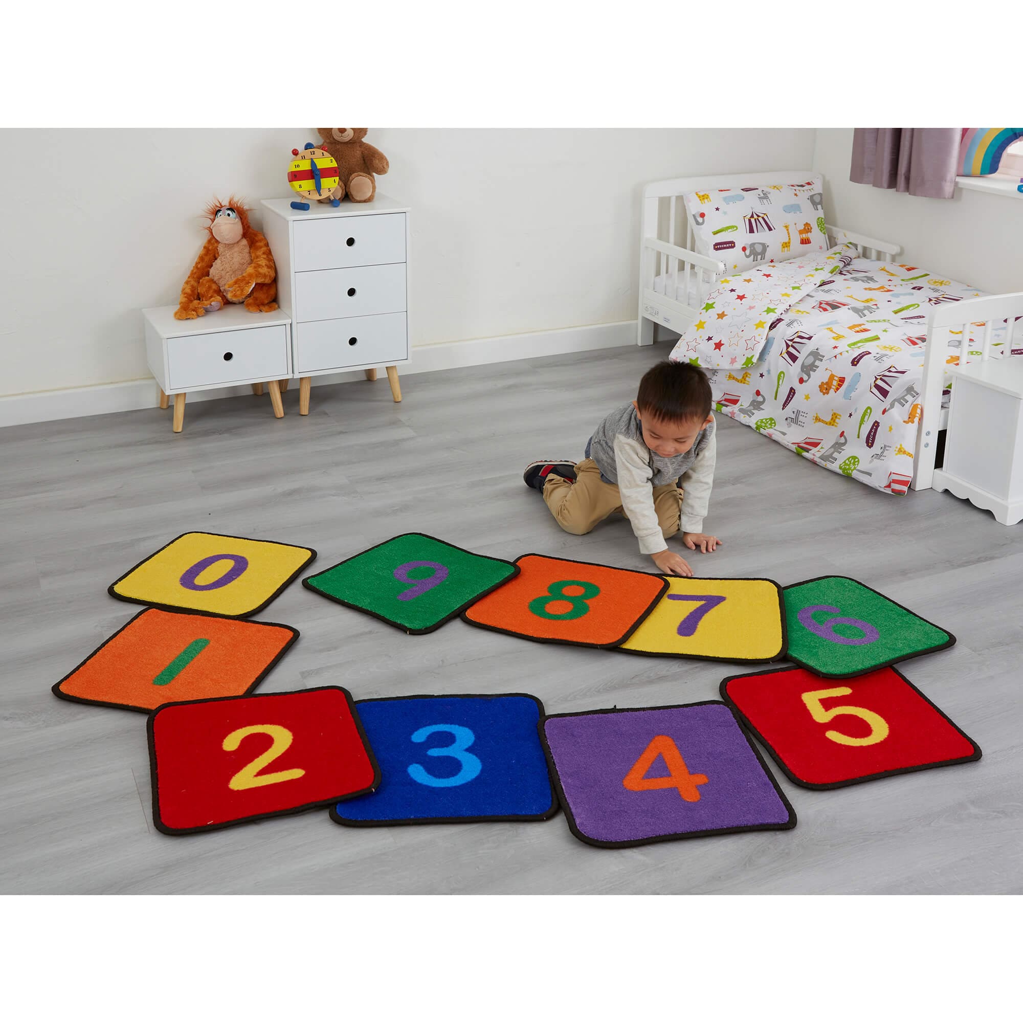 Kids Learning Rugs Kids Square Number Learning Rugs Etsy UK