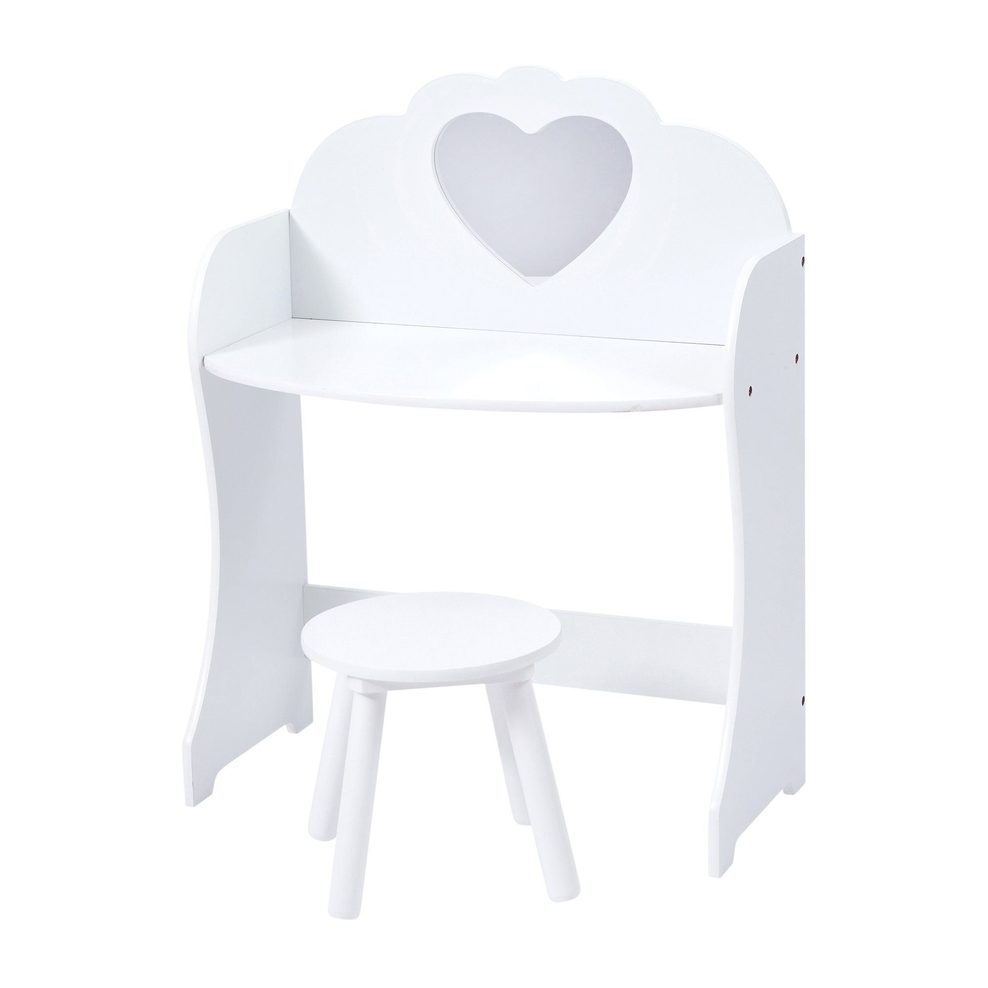 childs dressing table stool set Table qaba cosmetic dressing mirror