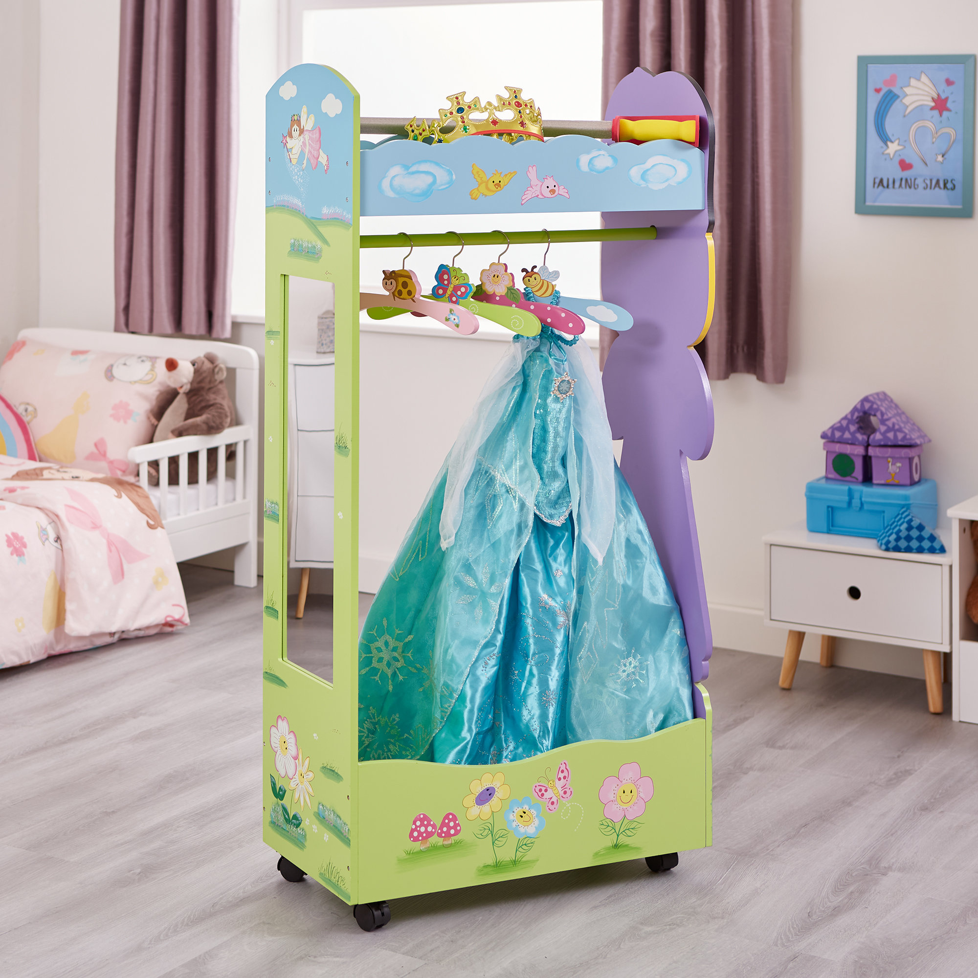 Kids Dress Up Rail Wooden Fairy Dress Up Storage Centre with Etsy