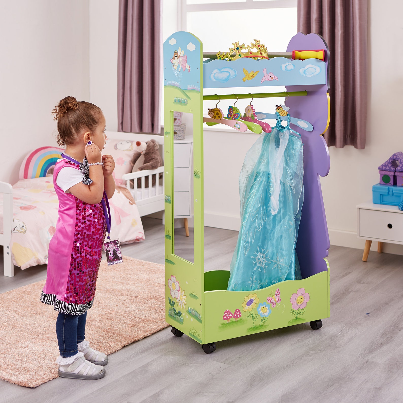 Kids Dress Up Rail Wooden Fairy Dress Up Storage Centre with Etsy