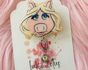 Pig Badge Reel| Medical Badge Reel| Cute Badge Reel| Retail Badge Reel| Office Badge Reel