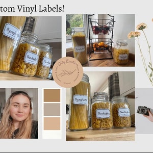 Etiquetas de vinilo personalizadas!