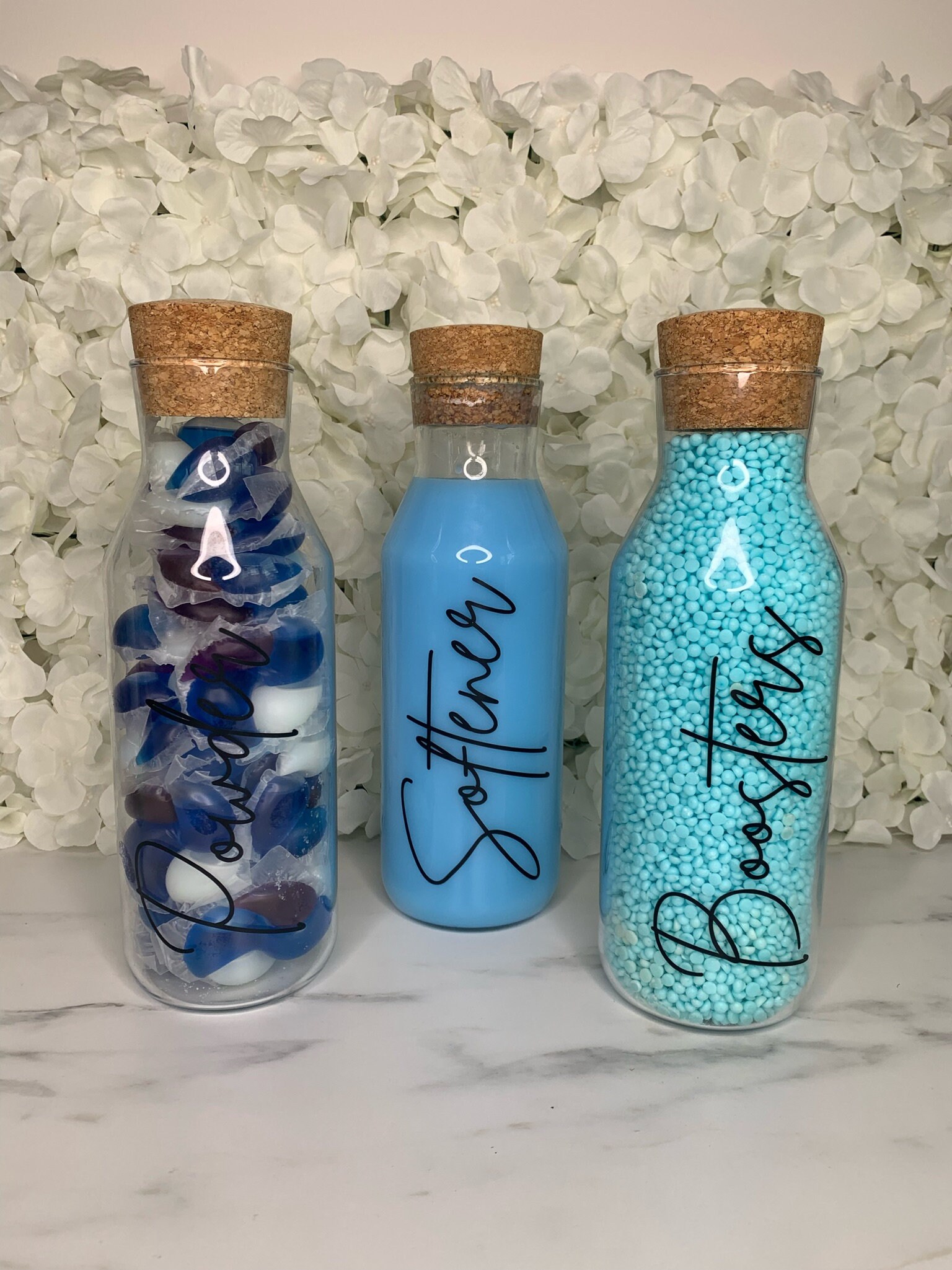 Laundry washing jars personalised bottles for detergent Etsy