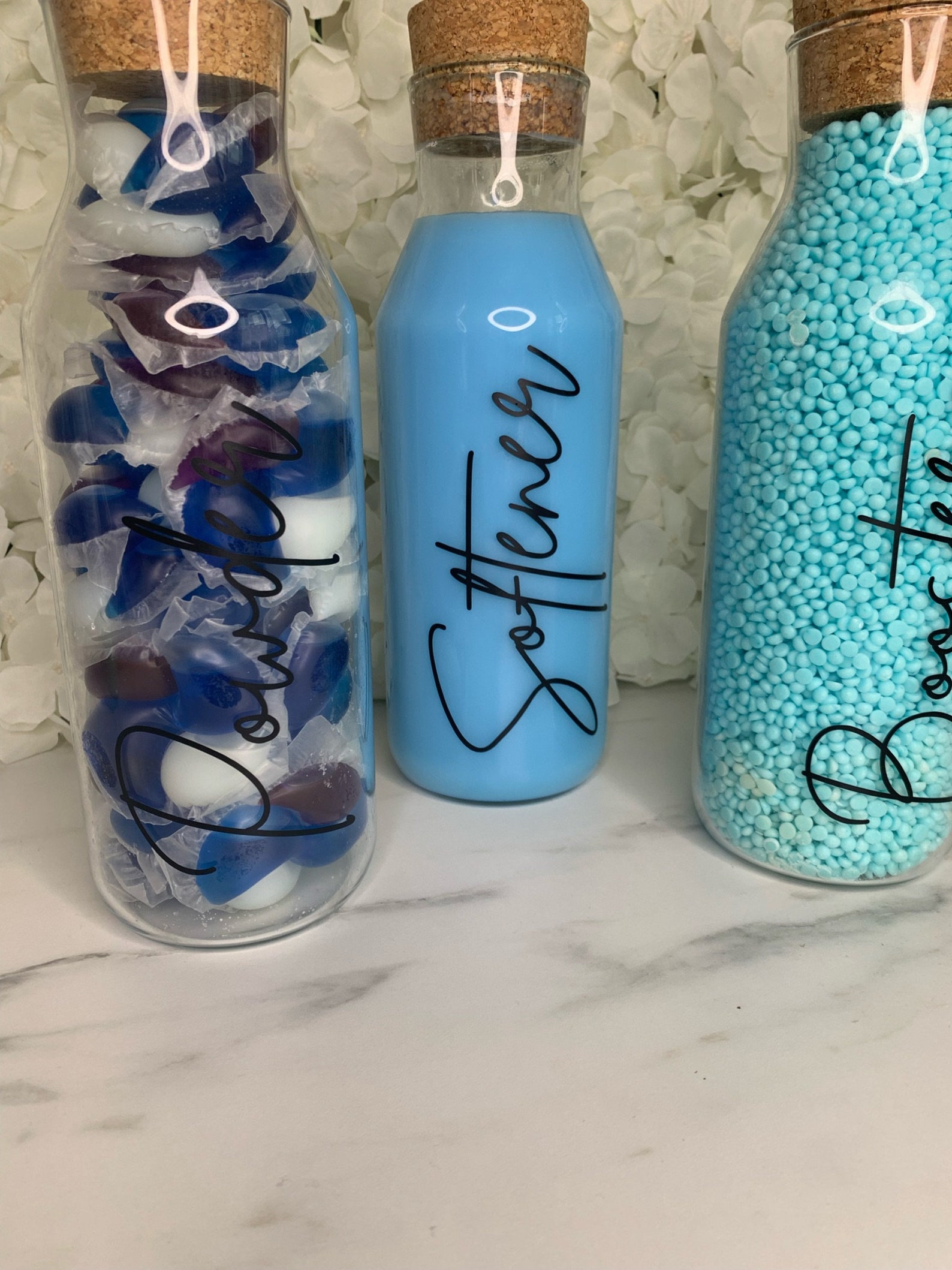 Laundry washing jars personalised bottles for detergent Etsy