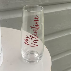 My Valentine Champagne Flute