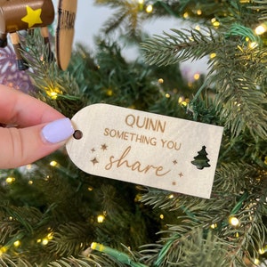 Personalised Something To Wooden Tags | Gift Tags | Christmas Tags | Christmas Gifts | Wear Read Share Need Want | Wooden Gift Tags