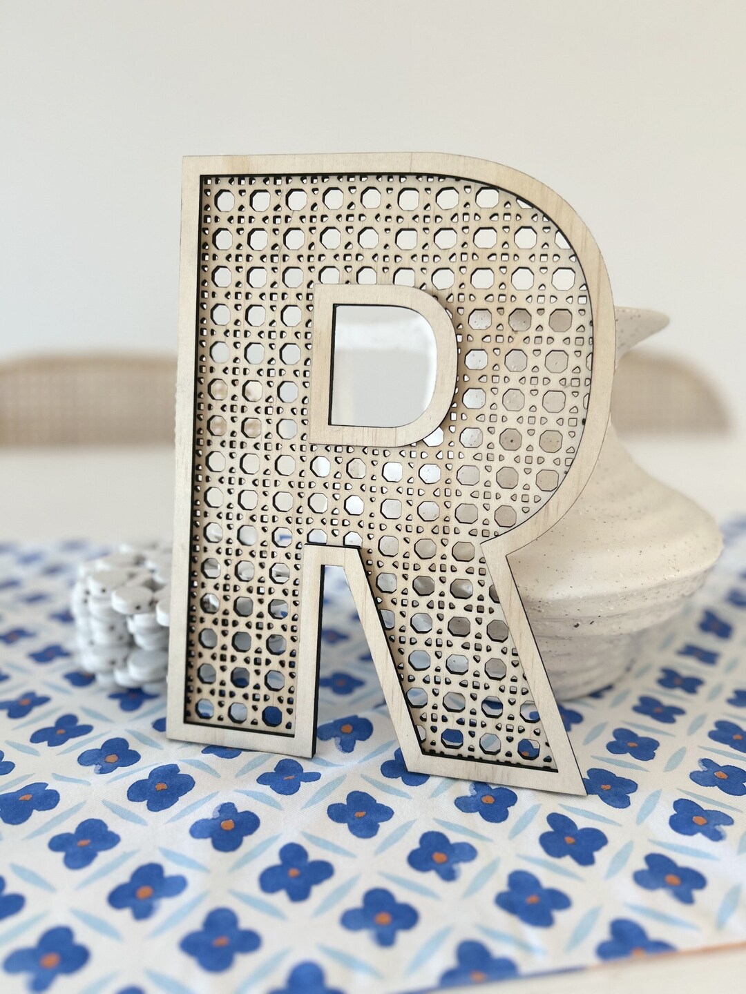 Rattan Letters - Etsy