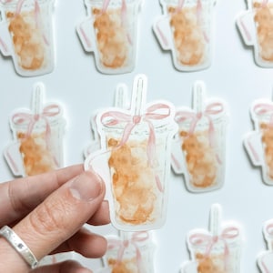 Sticker: Ice Coffee with Bow