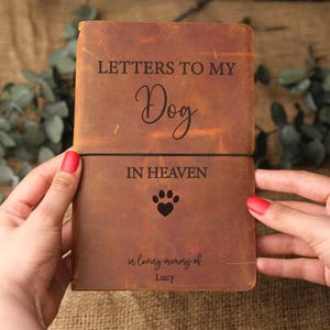 Hunde Erinnerungsgeschenk Journal vom Foto, Verlust des Hundes Geschenk, personalisiertes Haustier Erinnerungsgeschenk, In Erinnerung an Hund Sympathie Geschenk, Hundehimmel Verlust des Haustieres