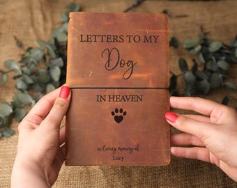 Dog Memorial Gift Journal from Photo, Loss of Dog Gift, Personalized Pet Memorial Gift,In Memory of Dog Sympathy Gift,Dog Heaven Loss of Pet