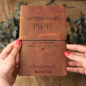 Cuaderno conmemorativo por la pérdida de una madre, diario de duelo por la pérdida de una madre, cartas para mamá en el cielo, diario personalizado para mamá, regalo para el Día del Padre