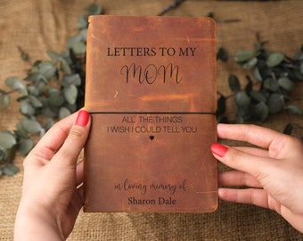 Cuaderno conmemorativo para regalar por la pérdida de una madre, diario de duelo por la pérdida de una madre, cartas para mamá en el cielo, diario personalizado para mamá, regalo de Navidad