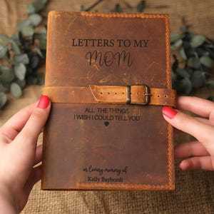 Cuaderno conmemorativo para la pérdida de una madre, diario de duelo por la pérdida de una madre, cartas para mi madre en el cielo, regalo de condolencia, cuaderno personalizado para el duelo.