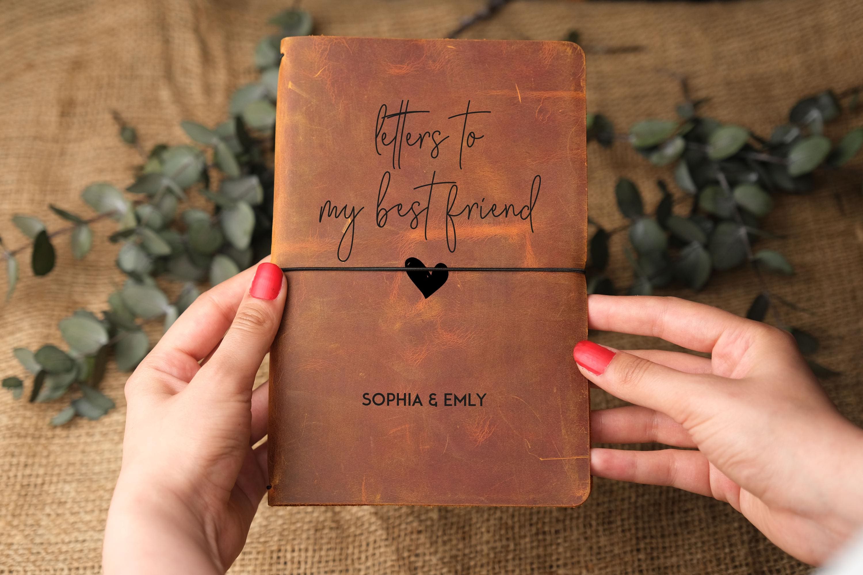 Letters to My Best Friend Notebook, Custom Bestie Gift, Personalized Friendship Journal, Long Distance Friends, Best Friend Gift Christmas