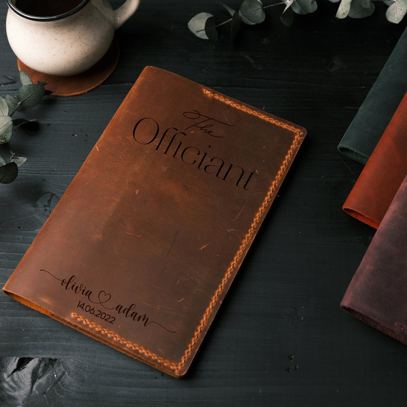 Personalized Officiant Book Wedding Officiant Gift A5 Etsy