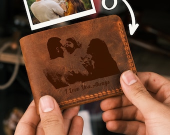 Cartera personalizada para hombre, Cartera con foto para hombre