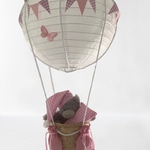 Hot air balloon light shade, decoration, nursery, playroom, Toy included