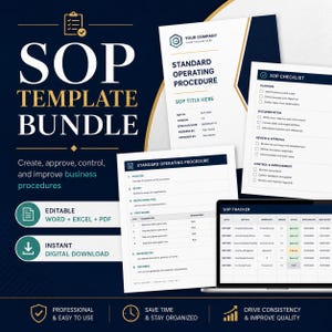 SOP-sjabloonpakket, standaardwerkprocedure, werkinstructies, proceskaart en documentbeheer