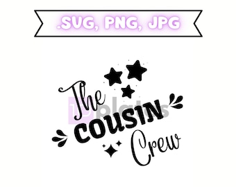 Arquivo de corte SVG da equipe de primos, primos svg, amor de família svg, equipe de primos 2022 svg, camisa de viagem de primos Silhueta SVG, Clipart Vector Cricut Cut