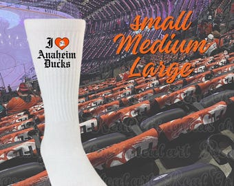 Unisex Anaheim “I Love Anaheim Ducks” socks