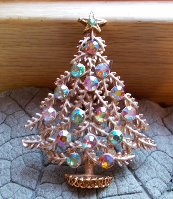 Vintage Christmas Brooch, Vintage Christmas Tree,… - image 3