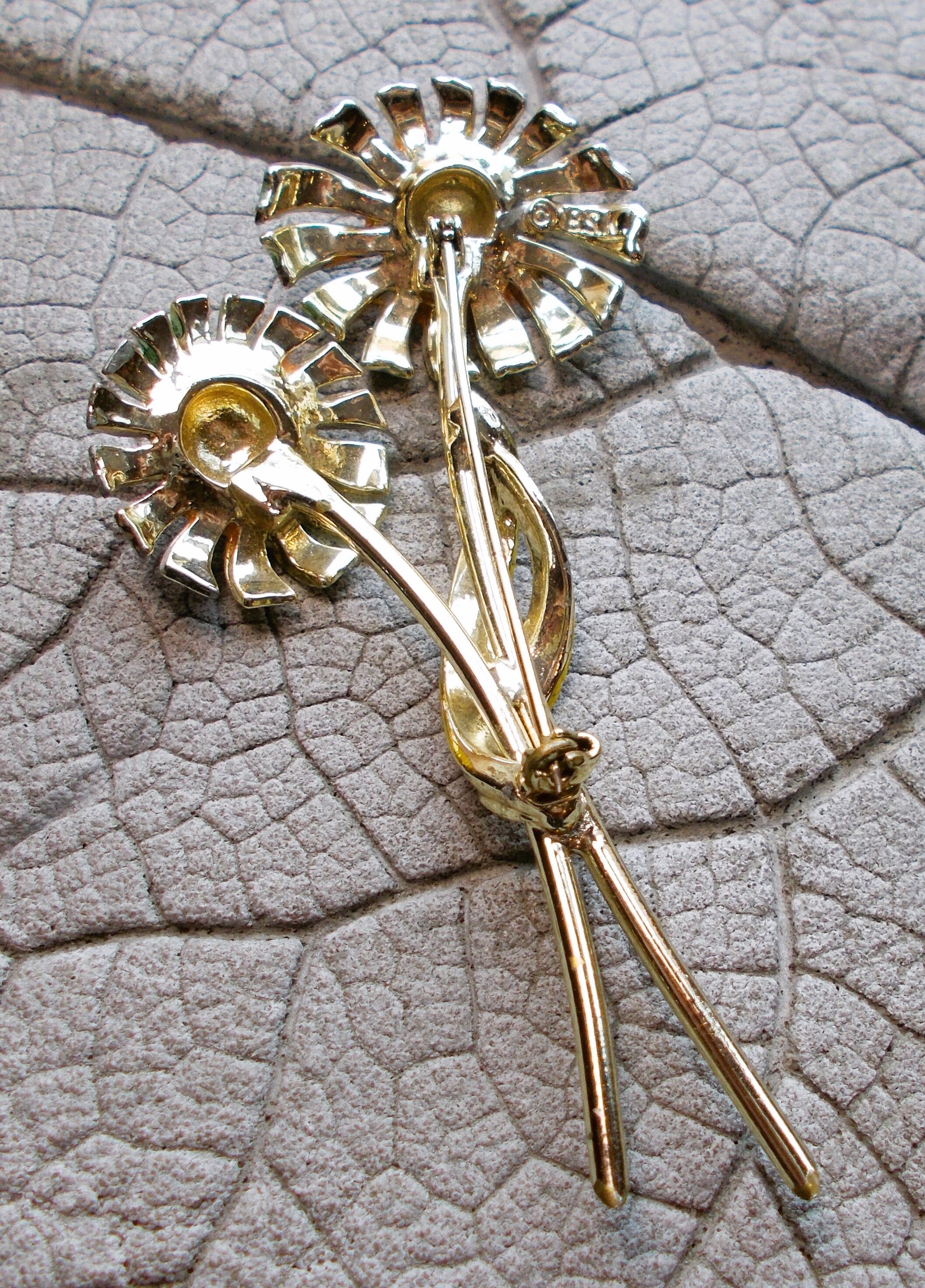 Basque Brooch Vintage BSK Large Brooch, Vintage Costume Jewelry, Signed Costume ...