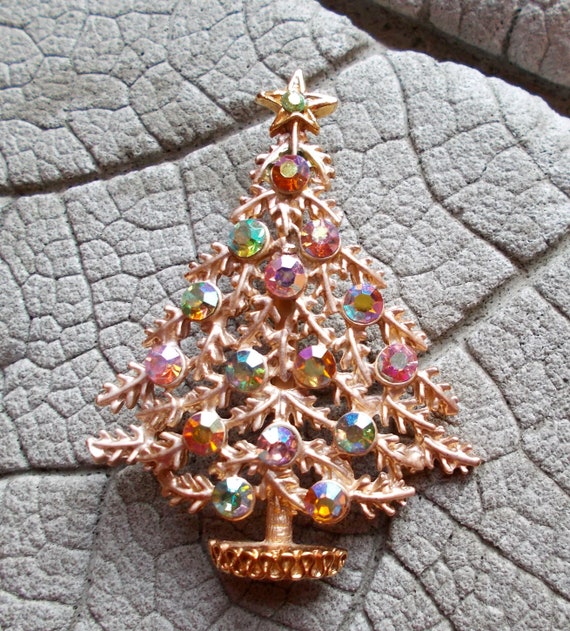 Vintage Christmas Brooch, Vintage Christmas Tree,… - image 5