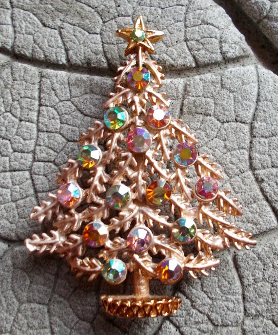 Vintage Christmas Brooch, Vintage Christmas Tree,… - image 9