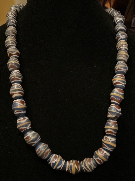 Vintage African Trade Beads, Barrel African Trade 