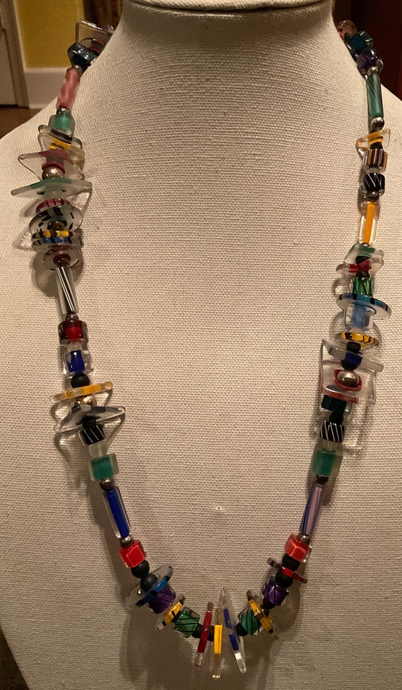 Venetian Glass Necklace by Gail Craft, Hand Made G