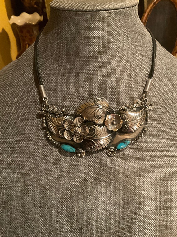 NECKLACE, 70’s Mexican Sterling