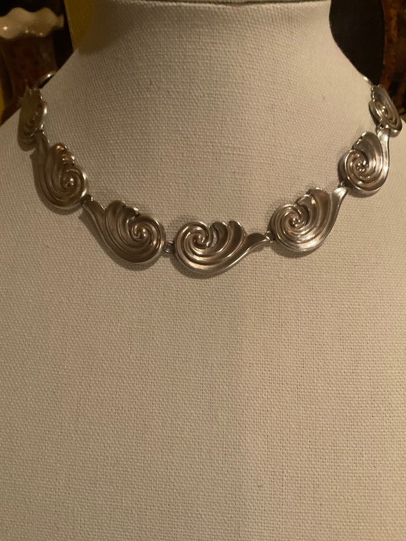 Taxco Modernist Sterling Necklace