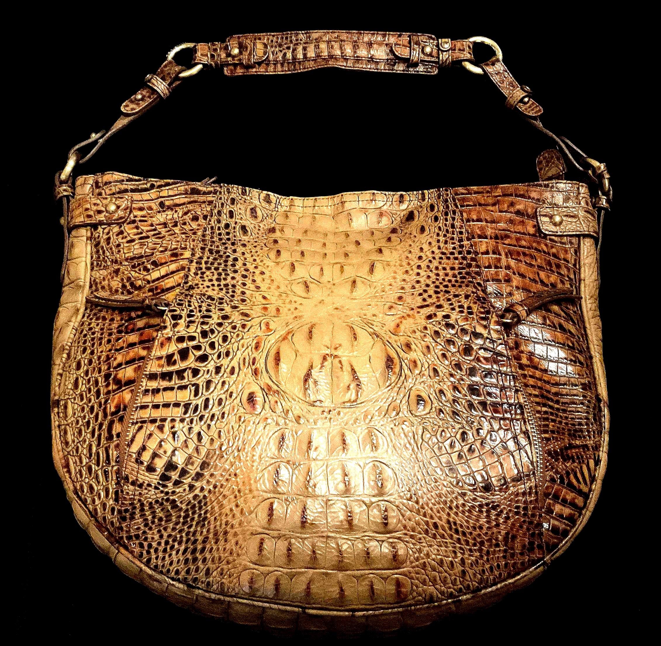 Shoulder Bags Brahmin Madelyn Brahmin Shoulder Croc Leather Purse