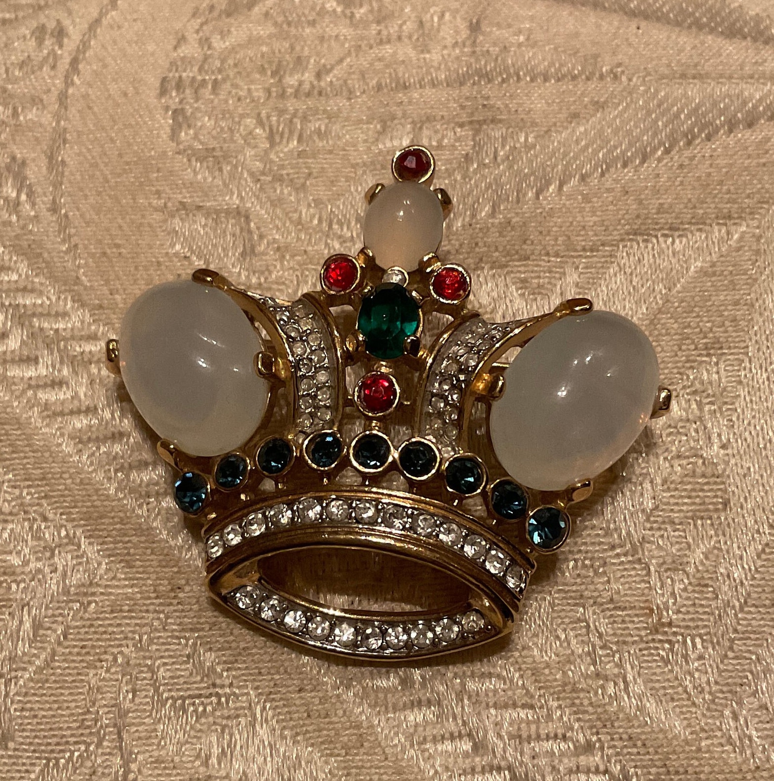 アクセサリー Vintage Trifari brooch Vintage Signed Crown Trifari Brooch Vintage Gold Tone Leaves