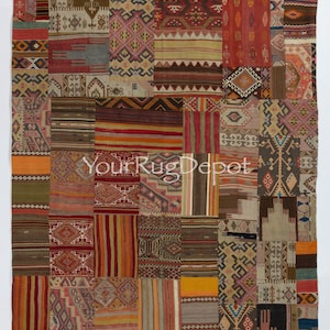 Handgefertigter Kelim Teppich aus Zentralanatolien (Flachgewebe) mit Tribal-Flair. BD566