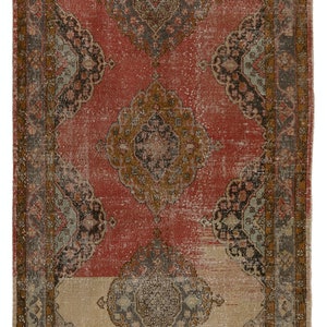 15 x 4,5 m traditioneller türkischer Teppich für Flur. Handgeknüpfter Vintage Teppich für die Küche. Handgefertigter Treppenläufer. 1960er Jahre Teppich. BC1486