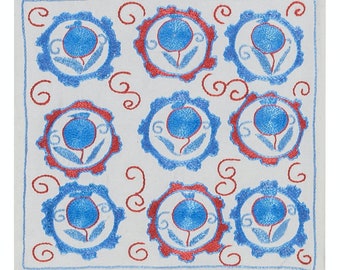 Housse de coussin bleu nordique chic