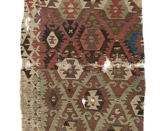 7 x 3m großes Antikes Anatolisches Kilim Fragment, 18.Jh. BD911