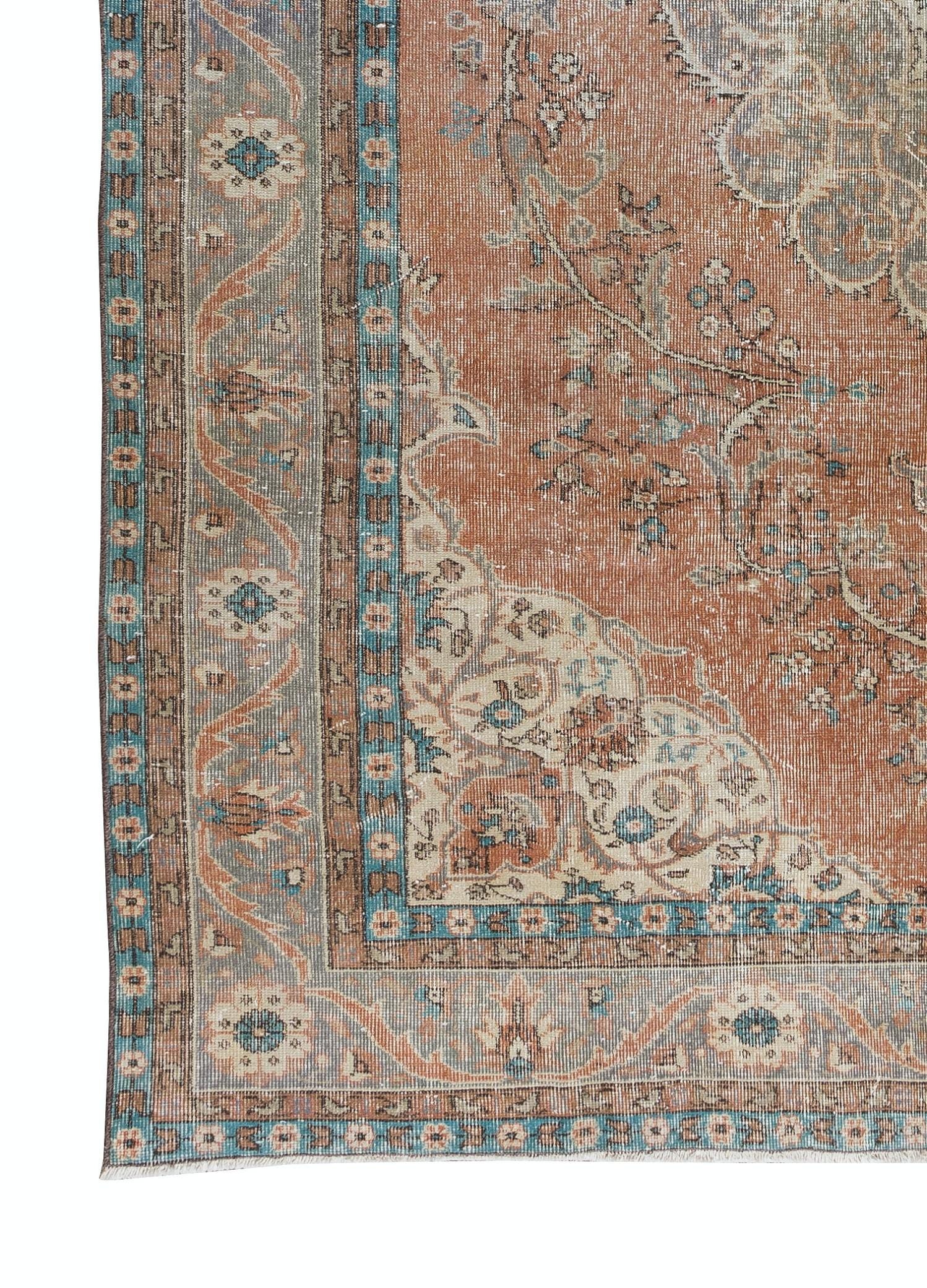 7.8x10.7 Ft One-of-a-kind Turkish Old Rug, Traditional Handmade