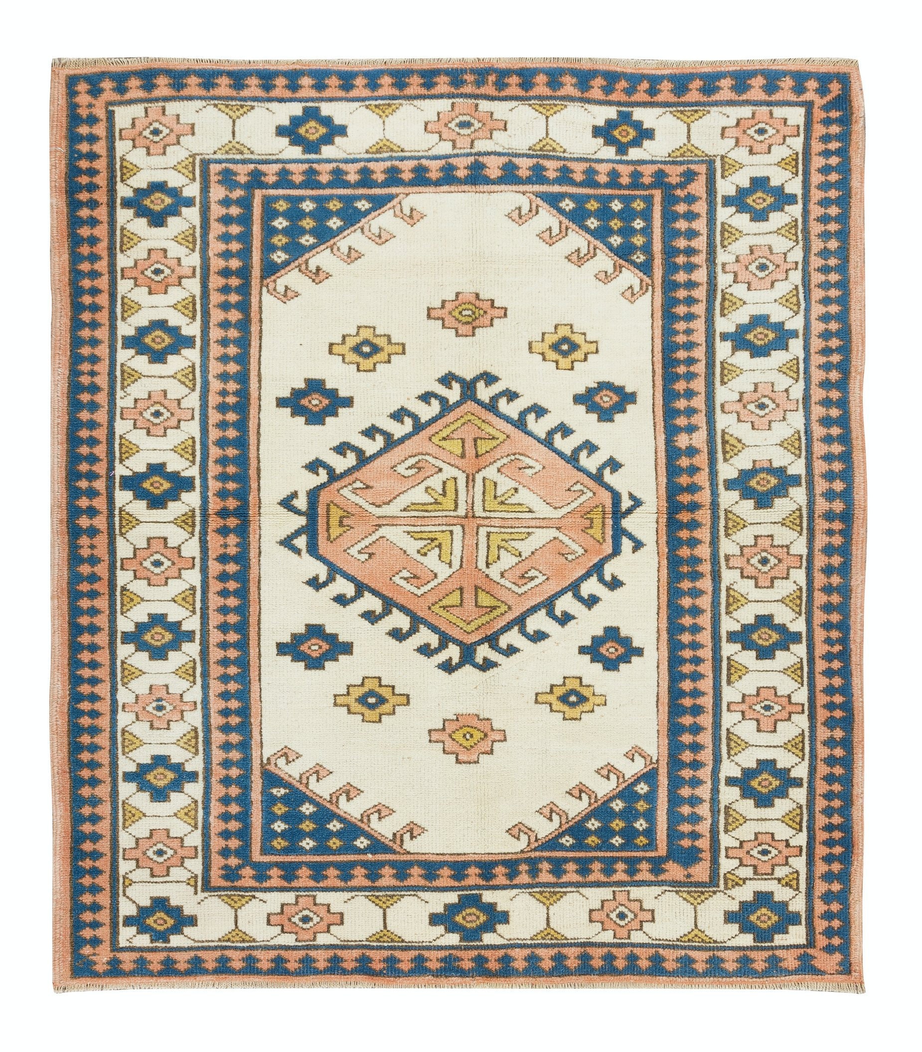 トルコ製 ヴィンテージラグ 1970s ウール 手織り 131×207cm 073】 ヴィンテージトルコラグ 1970´s 207×112 | IPLIK