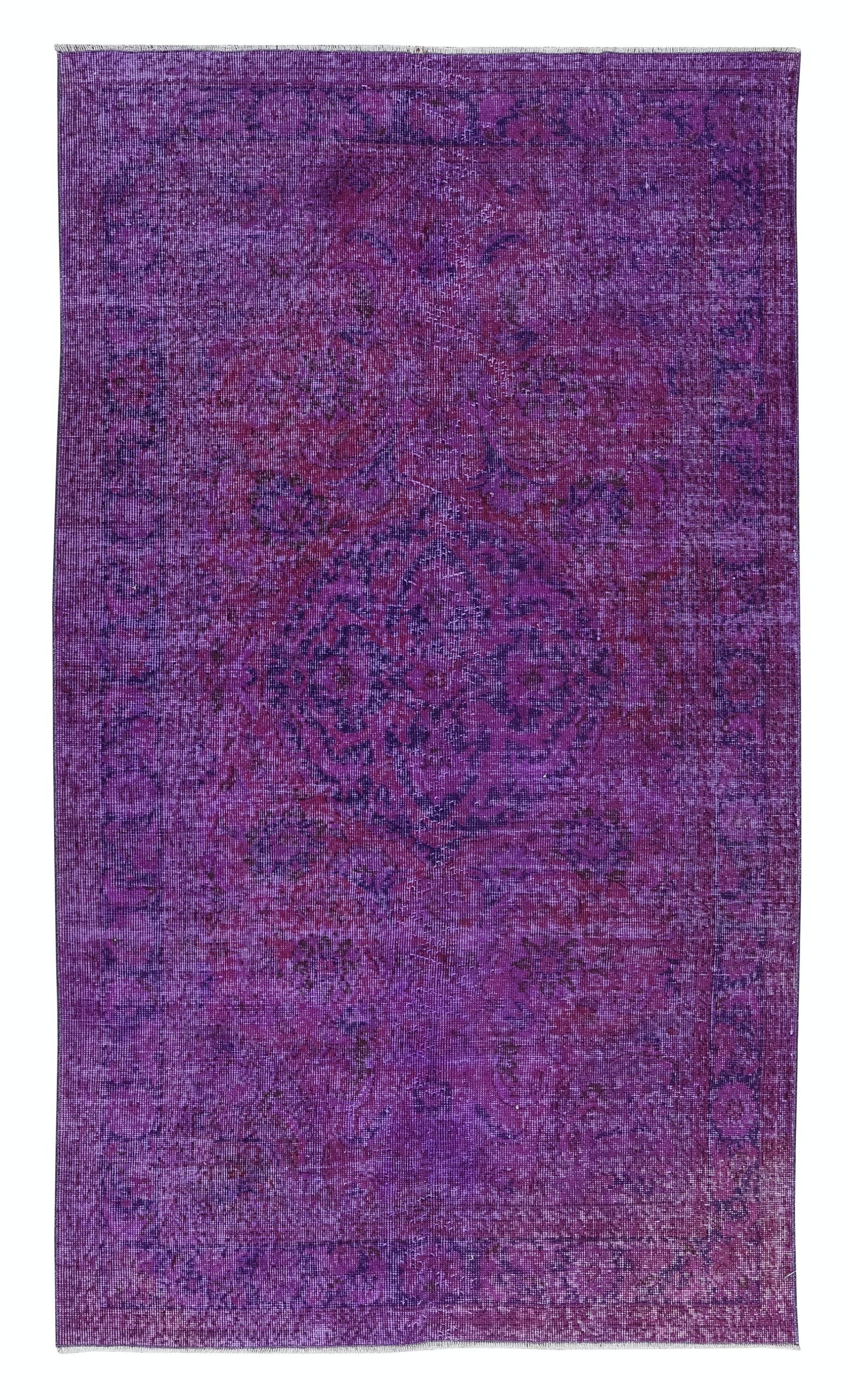 140.5×225\"Sugar plum”ViNTAGE TURKiSH RUG Vintage Turkish Mini Rug 1.6'x3' - No. 671 – Velvet & Shag