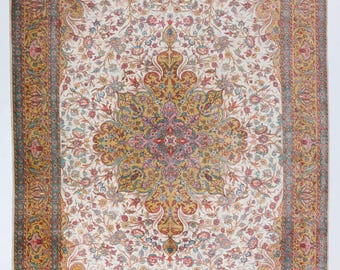 5x6.6 フィートの新しいモダンな幾何学模様の手編みトルコ絨毯