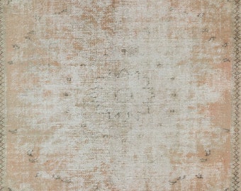 Buy 5.7x10 Ft Distressed Sun Faded Turkish Oushak Handmade Rug
