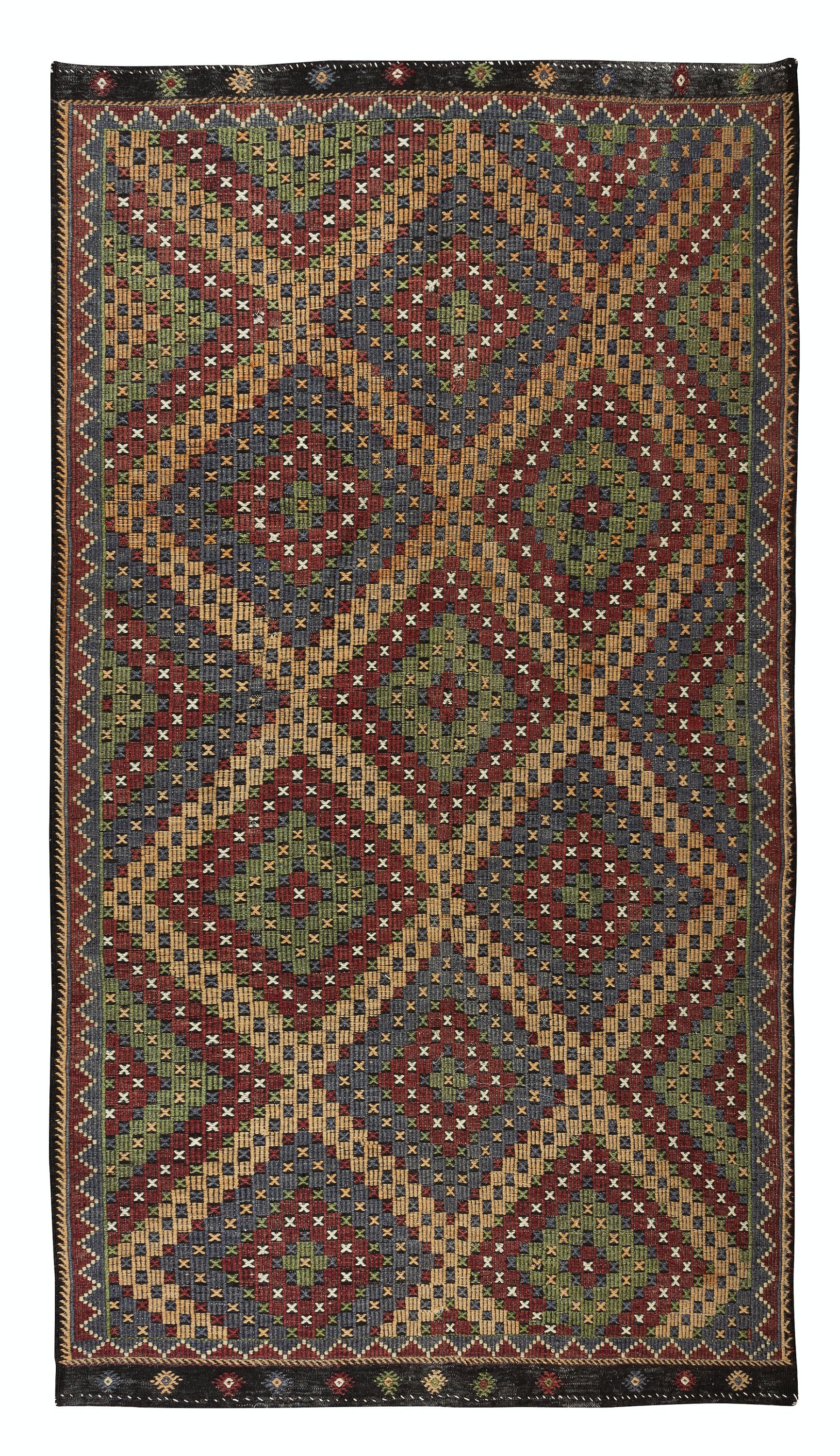 トルコキリム　ジジム　ラグ オールドキリム トルコジジムラグ